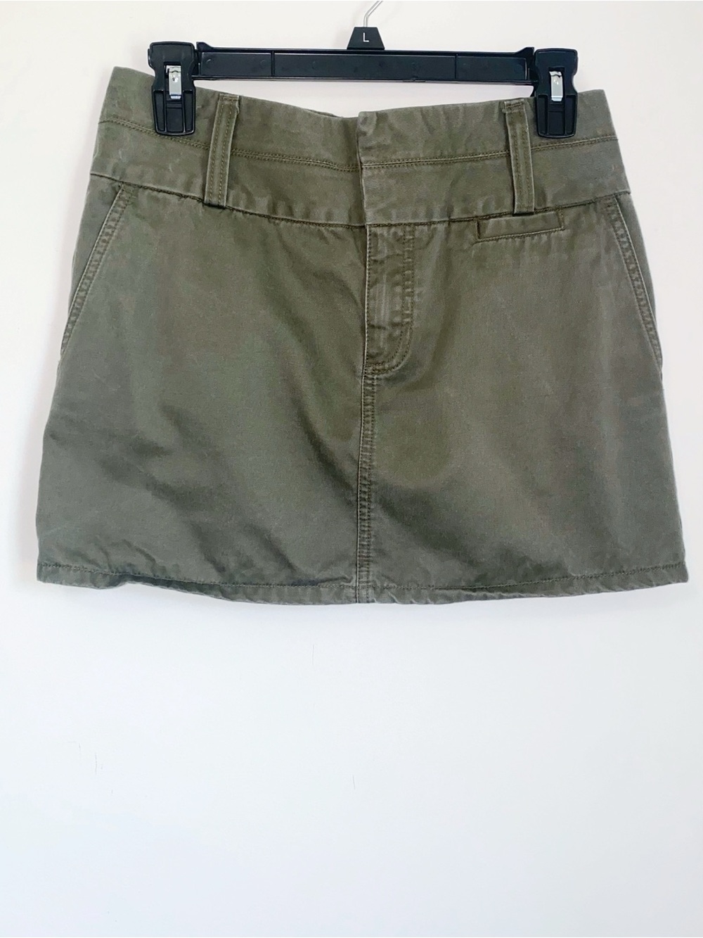 Vintage Y2K Old Navy Army Green Miniskirt 2